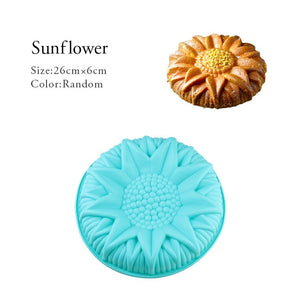Random Color Silicone Cake Round Shape Mold