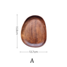Load image into Gallery viewer, Oval Solid Wood Pan Plate