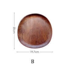 Load image into Gallery viewer, Oval Solid Wood Pan Plate