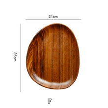 Load image into Gallery viewer, Oval Solid Wood Pan Plate