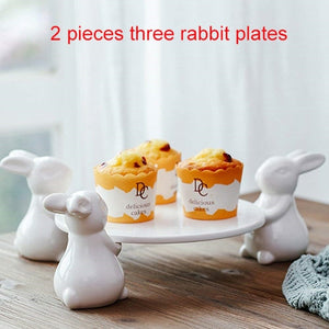 Bunny Rabbit Ceramic Plate