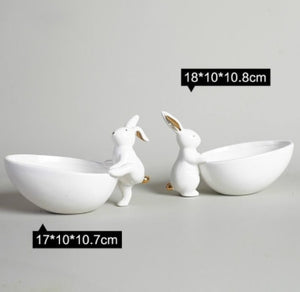 Bunny Rabbit Ceramic Plate