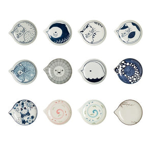 Japanese Style Ceramic Teardrop Plates