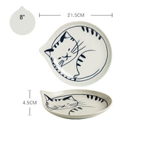 Load image into Gallery viewer, Japanese Style Ceramic Teardrop Plates