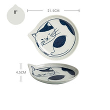 Load image into Gallery viewer, Japanese Style Ceramic Teardrop Plates