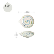 Load image into Gallery viewer, Japanese Style Ceramic Teardrop Plates