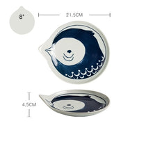 Load image into Gallery viewer, Japanese Style Ceramic Teardrop Plates