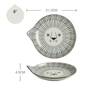 Load image into Gallery viewer, Japanese Style Ceramic Teardrop Plates