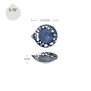 Japanese Style Ceramic Teardrop Plates