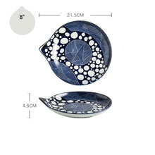 Load image into Gallery viewer, Japanese Style Ceramic Teardrop Plates