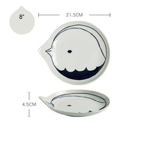 Load image into Gallery viewer, Japanese Style Ceramic Teardrop Plates