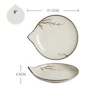 Load image into Gallery viewer, Japanese Style Ceramic Teardrop Plates