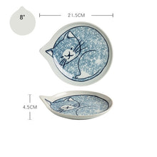 Load image into Gallery viewer, Japanese Style Ceramic Teardrop Plates