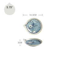 Load image into Gallery viewer, Japanese Style Ceramic Teardrop Plates